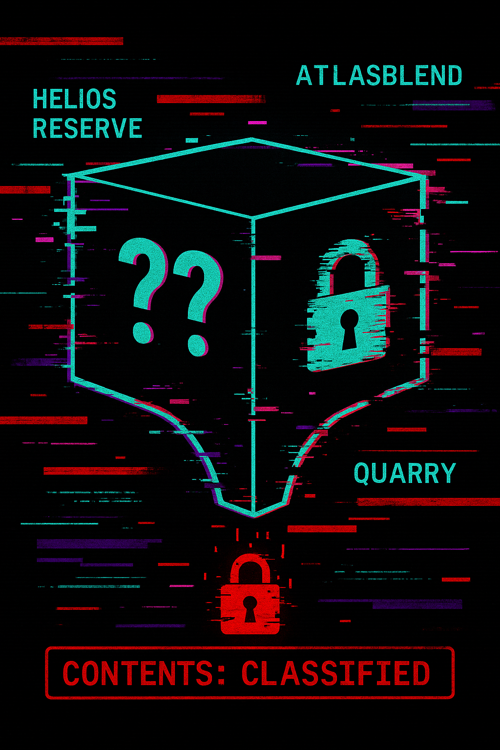 Mystery proprietary datasets: AtlasBlend, Helios Reserve, Quarry - contents classified